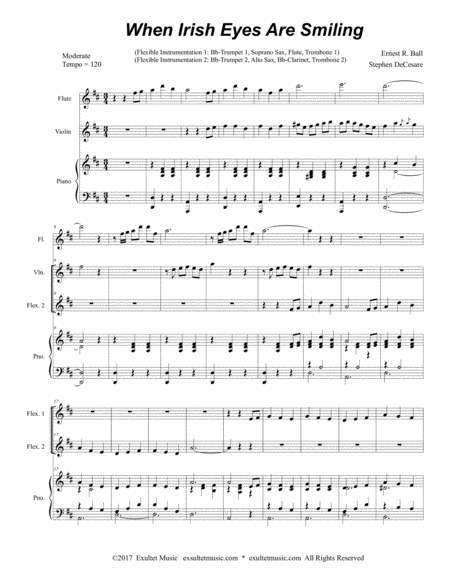 When Irish Eyes Are Smiling For Flexible Treble Instrumentation Page 2