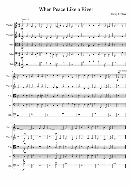 When Peace Like A River String Orchestra Page 2