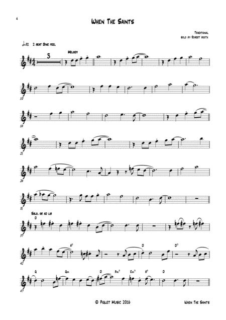 When The Saints Go Marching In Alto Sax Dixieland Solo Page 2