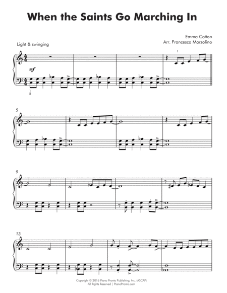 When The Saints Go Marching In Easy Jazz Solo Page 2