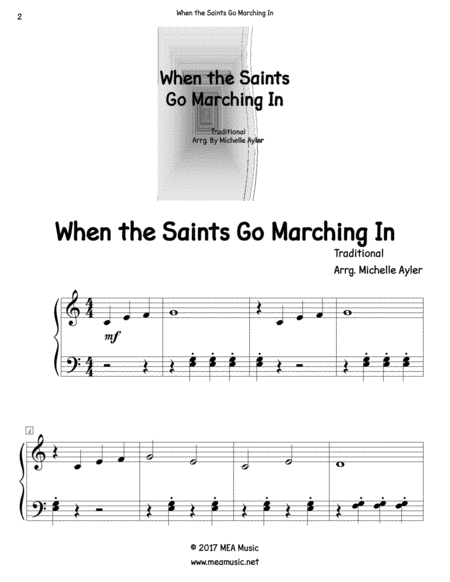 When The Saints Go Marching In Level 4a Page 2