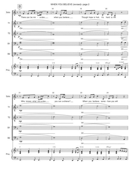 When You Believe From The Prince Of Egypt Ttbb Piano Page 2