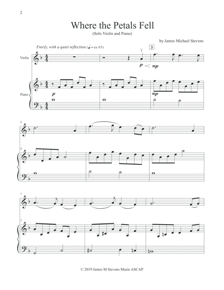 Where The Petals Fell Violin Piano Page 2