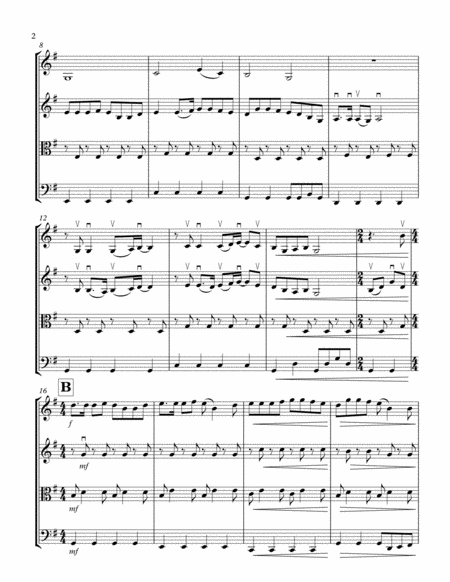 Whiskey In The Jar String Quartet Traditional Irish Arr Cellobat Page 2