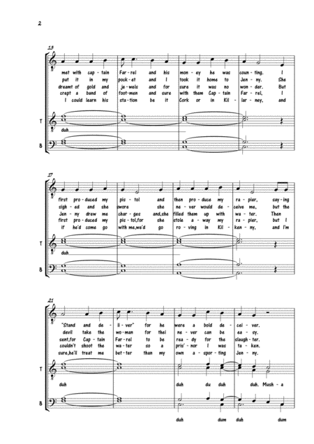 Whisky In The Jar For Choir Ttbb Solo Page 2