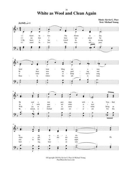 White As Wool And Clean Again An Original Hymn Page 2