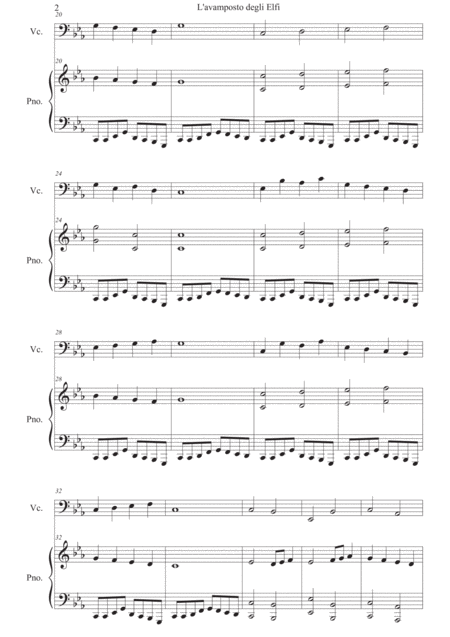 White Blooms For Alto And Piano Page 2