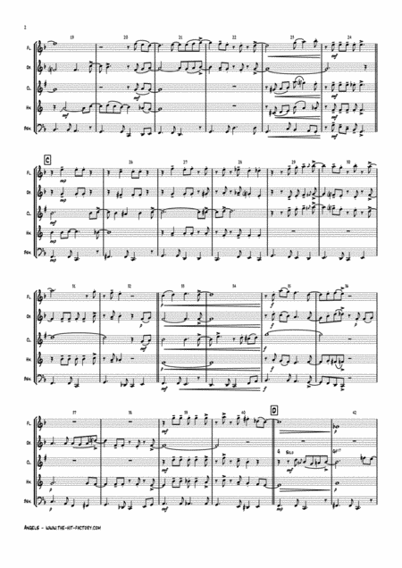 White Christmas Bossa Nova Wind Quintet Page 2