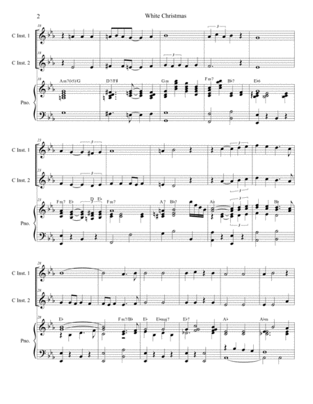 White Christmas Duet For C Instruments Page 2