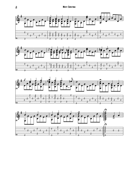 White Christmas For Solo Guitar Page 2