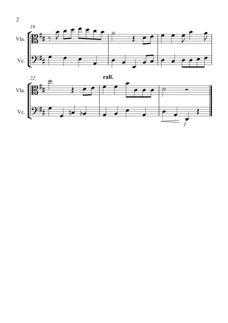 White Christmas For Viola And Cello Duet Page 2