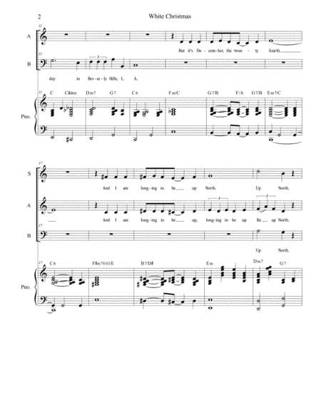 White Christmas For Vocal Trio Sab Page 2