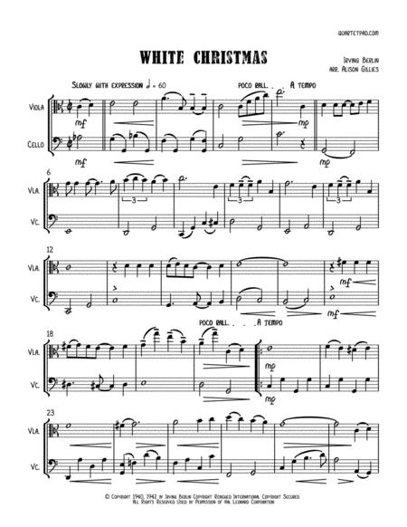 White Christmas Viola Cello Duet Page 2