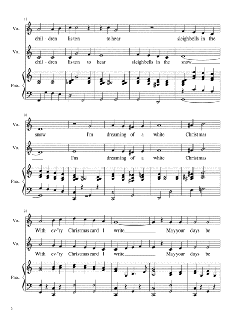 White Christmas Vocal Duet Page 2