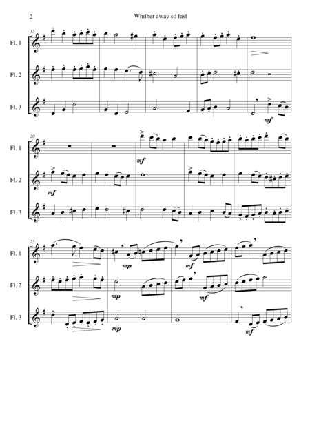 Whither Away So Fast For Flute Trio 3 C Flutes Page 2