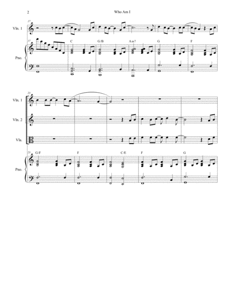 Who Am I For String Quartet Page 2