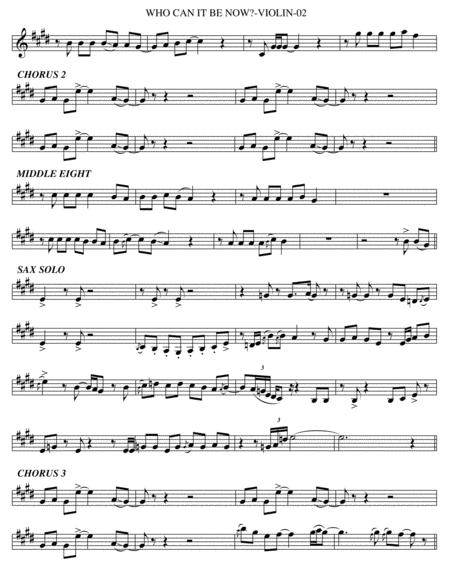 Who Can It Be Now Violin Page 2