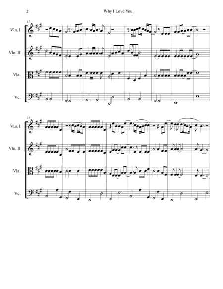 Why I Love You For String Quartet Page 2