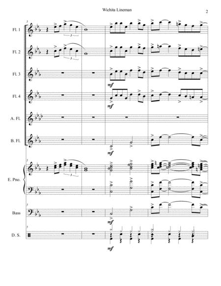 Wichita Lineman Flute Choir Page 2