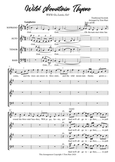 Wild Mountain Thyme Satb A Capella Page 2