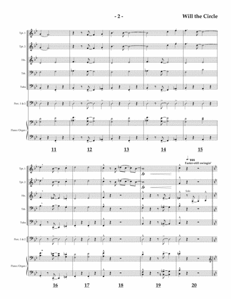 Will The Circle Be Unbroken For Brass Quintet Page 2