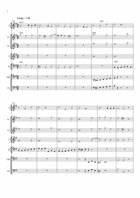 William Boyce Concerto Grosso In G Minor Page 2