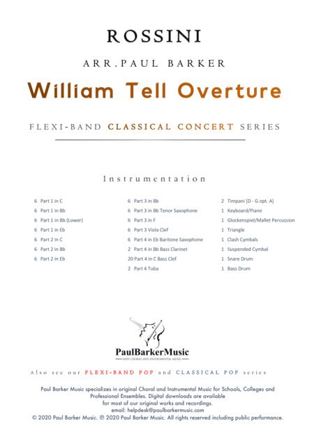 William Tell Overture Flexi Band Score Parts Page 2