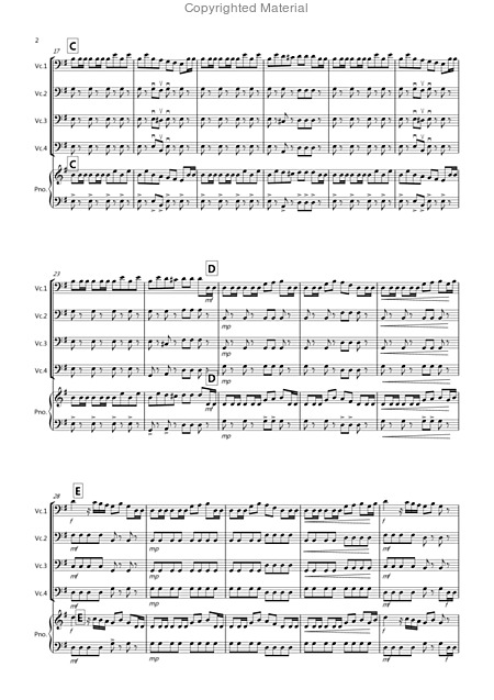 William Tell Overture For Cello Quartet Page 2