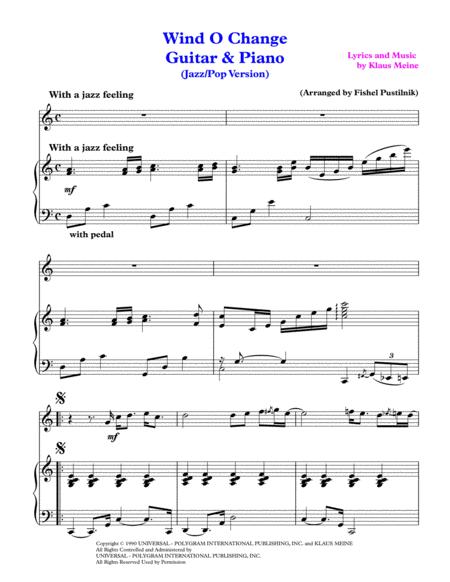 Wind Of Change For Guitar And Piano Video Page 2