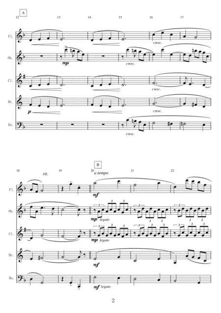 Wind Quintet Intermezzo From Cavalleria Rusticana Page 2