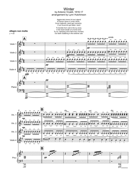 Winter Mvmt 1 Vivaldis Four Seasons Page 2