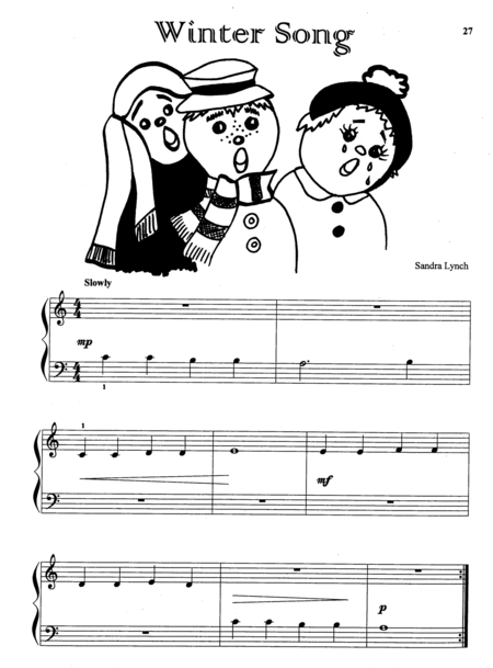Winter Song With Teachers Accompaniment Page 2