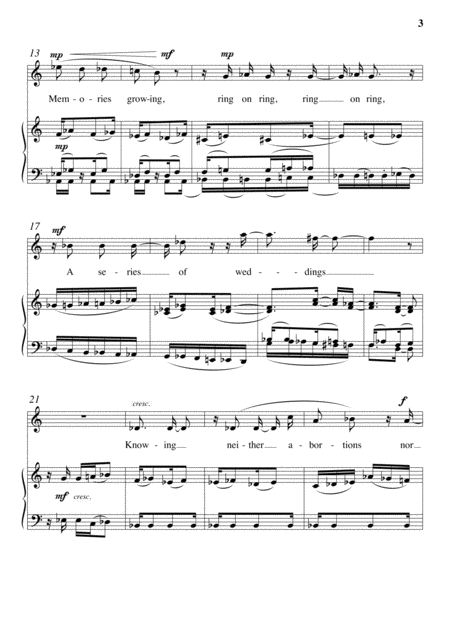 Winter Trees Song For Soprano Voice And Piano Page 2