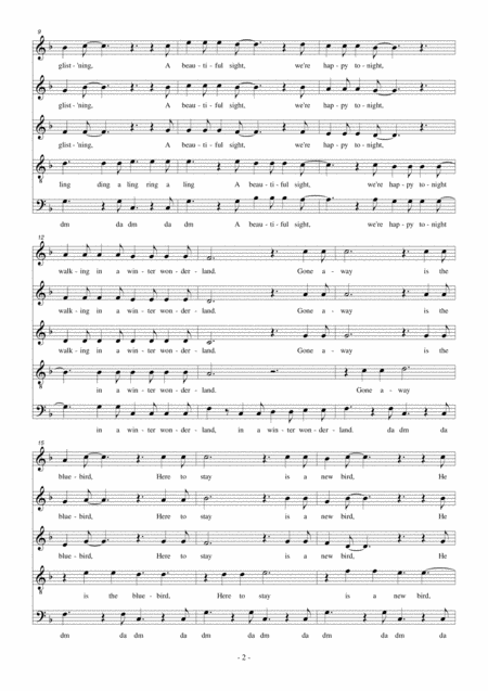 Winter Wonderland Arr Ssatb Short Version Page 2