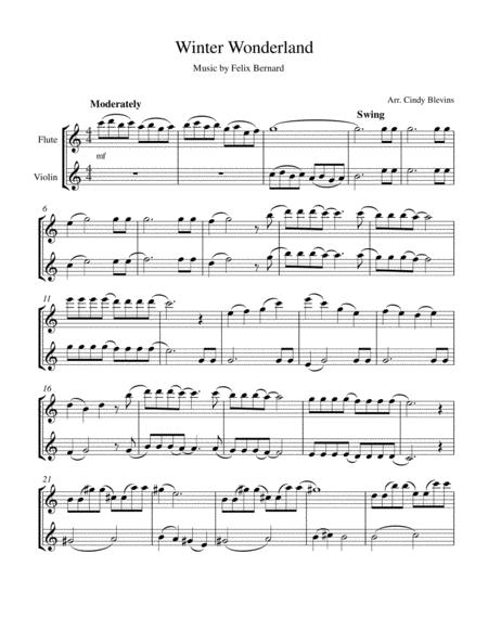 Winter Wonderland Flute And Violin Page 2