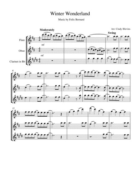 Winter Wonderland Flute Oboe And Clarinet Trio Page 2