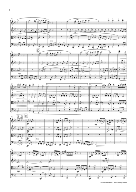Wir Sind Allerbester Laune String Quartet Page 2