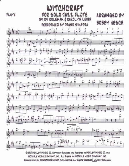 Witchcraft For Solo Jazz Flute Page 2