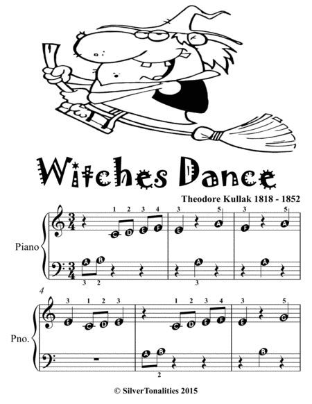 Witches Dance Beginner Piano Sheet Music Tadpole Edition Page 2