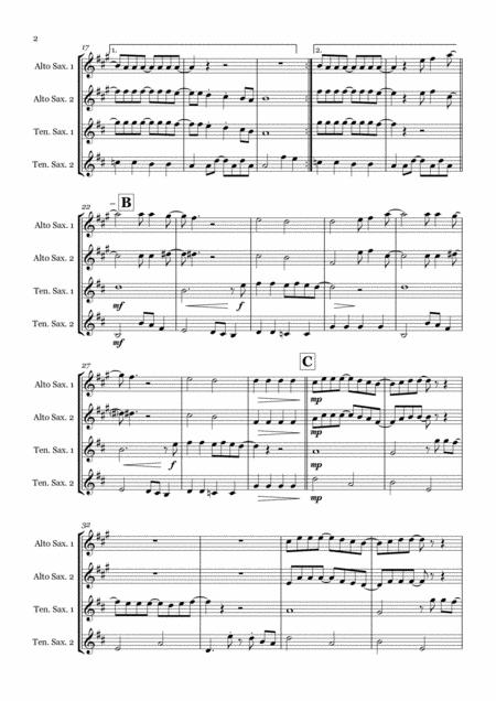 With A Little Help From My Friends By The Beatles Saxophone Quartet Aatt Page 2
