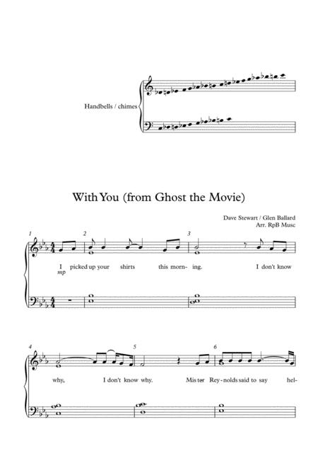 With You From The Movie Ghost 3 Octave Handbells Page 2