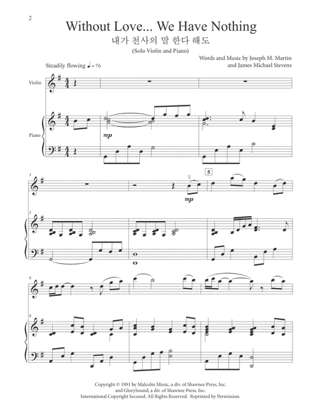 Without Love We Have Nothing Violin Piano High Version Page 2