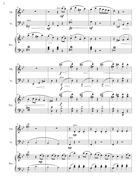Wolfgang Amadeus Mozart Theme From Symphony No 40 For Piano Trio Page 2
