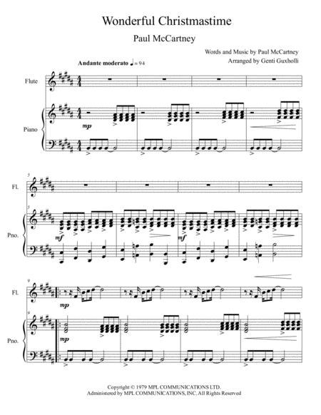 Wonderful Christmastime Flute And Piano Page 2