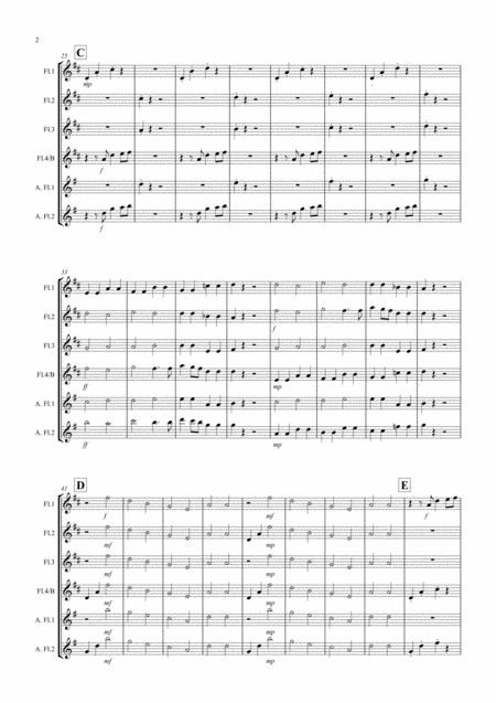 Wonderful Christmastime For Flute Quartet Page 2