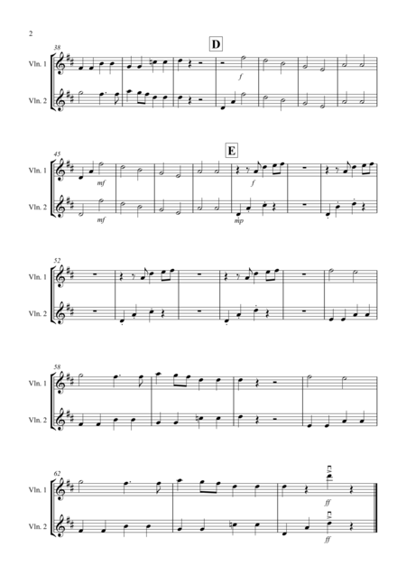 Wonderful Christmastime For Violin Duet Page 2