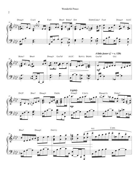 Wonderful Peace Hymn Arrangement For Advanced Solo Piano Page 2