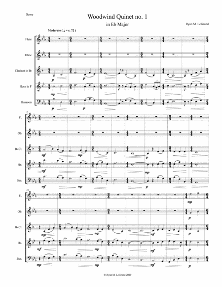 Woodwind Quintet No 1 In Eb Major Legrand Page 2