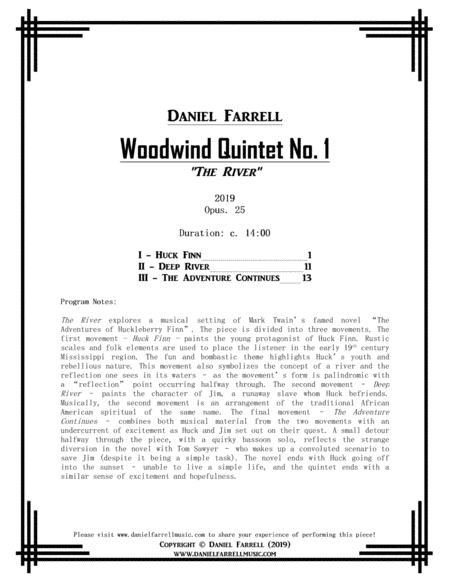 Woodwind Quintet No 1 The River Op 25 Page 2