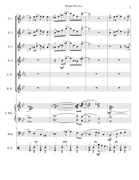 Words Of Love Flute Choir Page 2